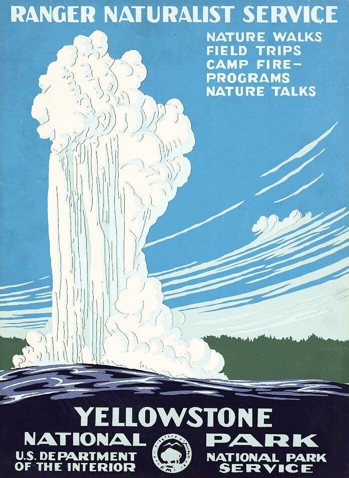 1938 Yellowstone poster